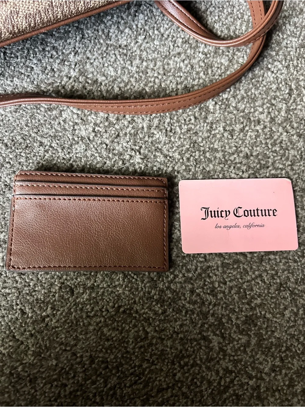 Juicy Couture Logo Purse with Credit Card Wallet